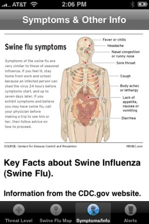 Swine Flu iPhone App Facts