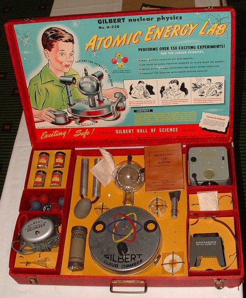 1950s Gilbert Atomic Energy Lab Play Set Ad Reprint *200 