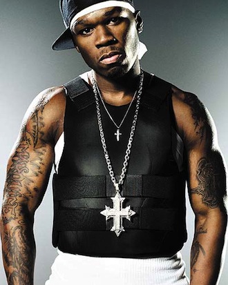 50 Cent Posing iin Thug Gear
