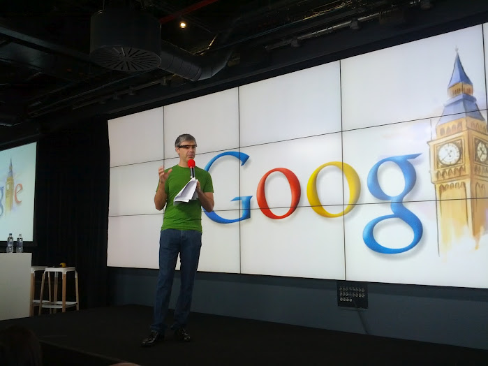 larry page spotted wearing google
