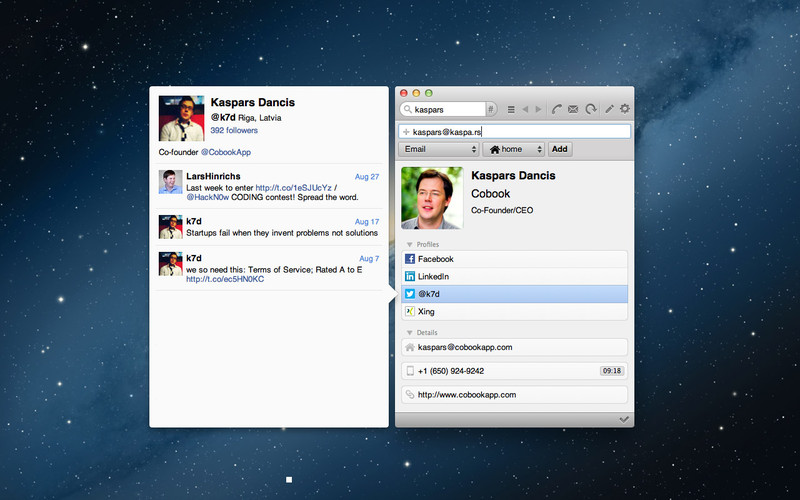 Cobook A Better Address Book For Mac Now Syncs With