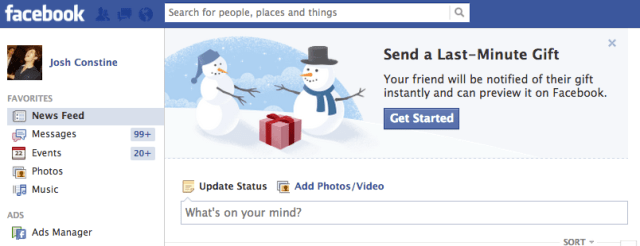 Facebook Holiday Gifts