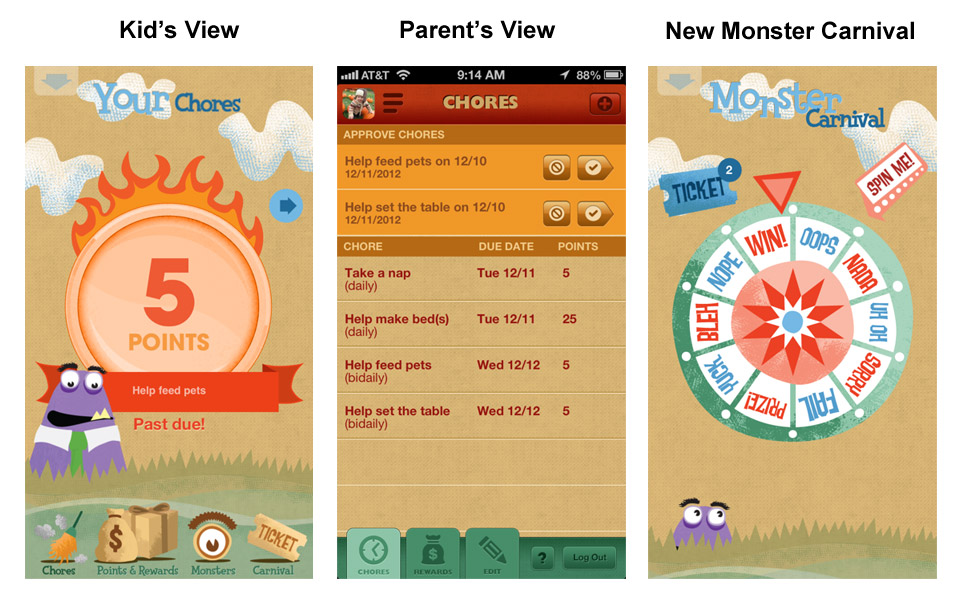New ChoreMonster App