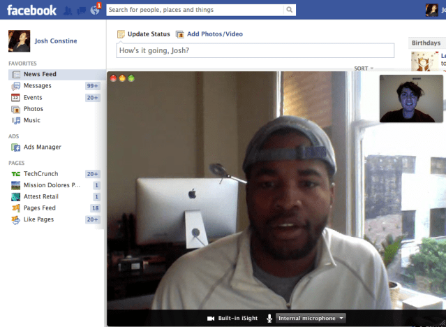 Facebook Video Chat Skype