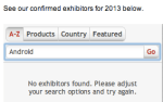 no android exhibitor