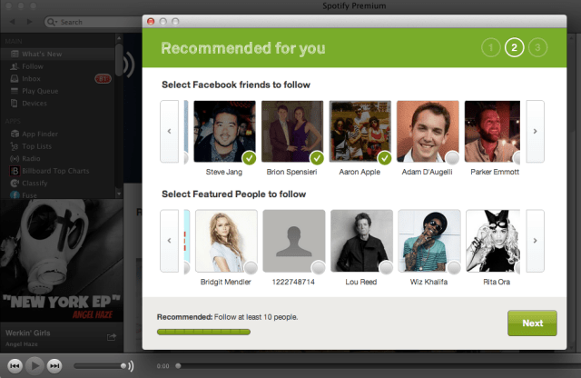 Spotify Social Recommendations