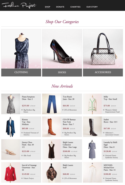 fashion-project-homepage