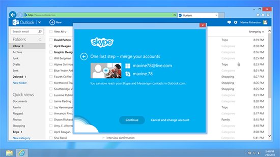 SkypeOutlookScreen
