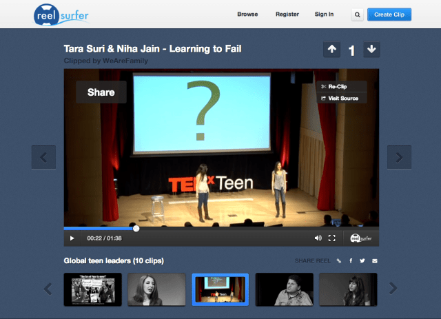 Tedxteen play page