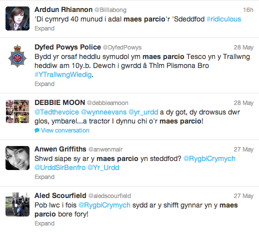 Welsh tweets