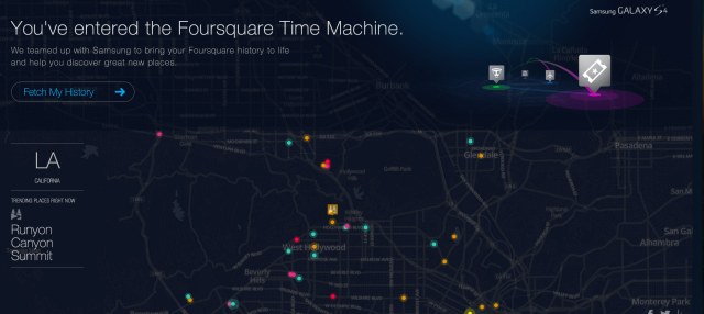 The Foursquare Time Machine