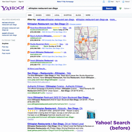 Yahoo! Search before-after