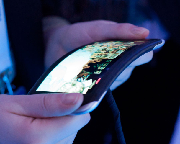 A flexible OLED screen from Nokia.