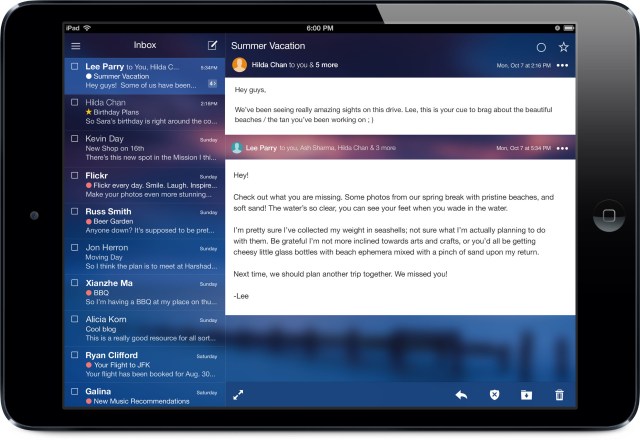 US - Tablet - iPad Mini - Inbox and Conversation View
