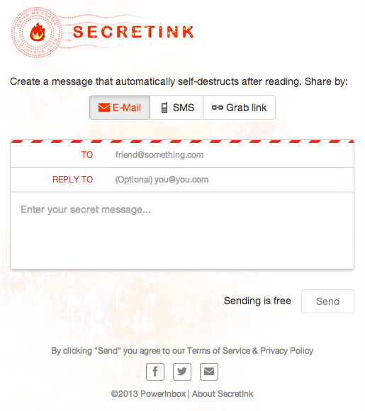 SecretInk-send