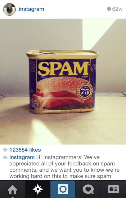 Instagram Spam