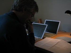 Trevor Blackwell reviewing YC's first applications in 2005