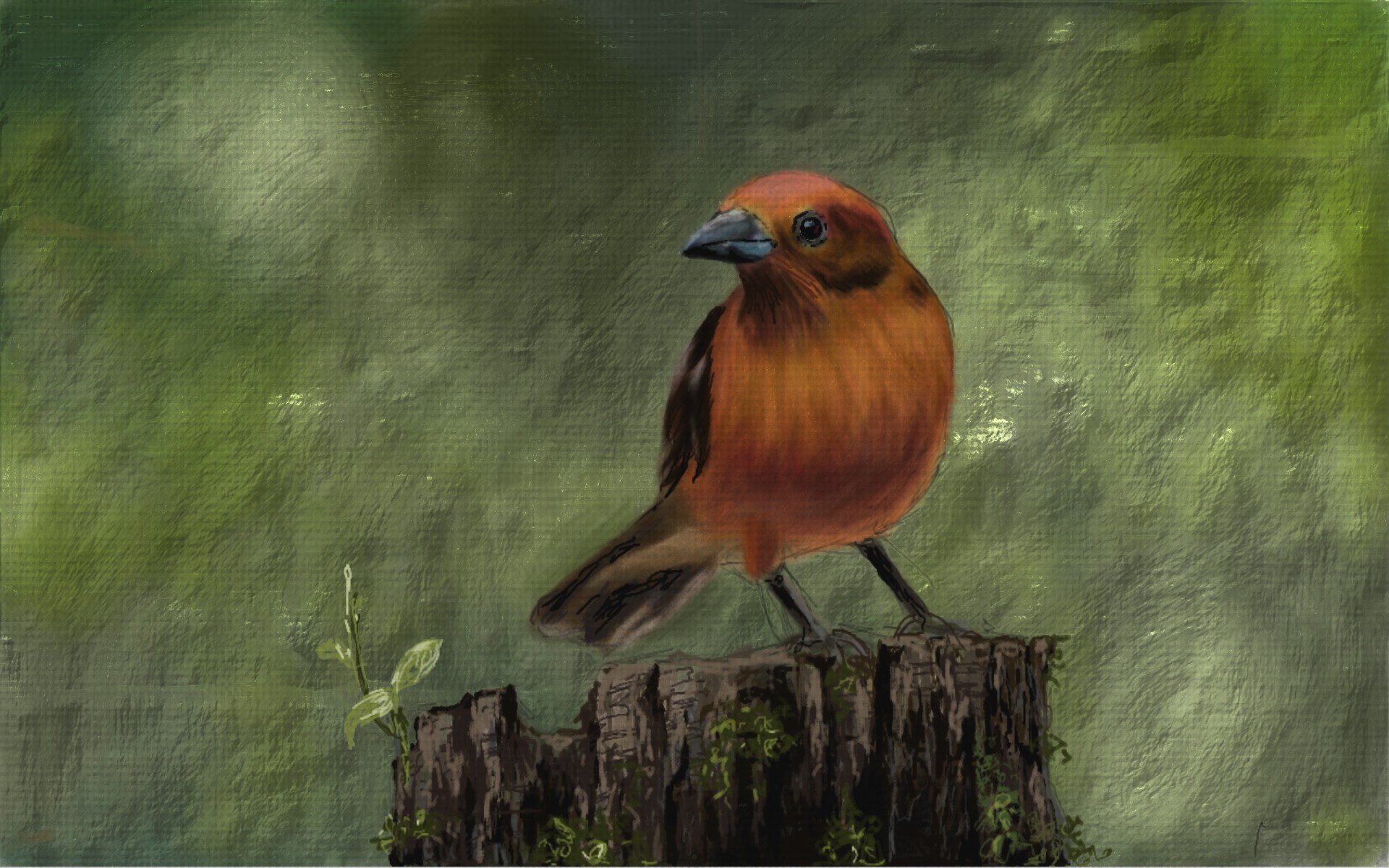 Painting done with Nvidia's new DirectStylus 2 and native painting app.