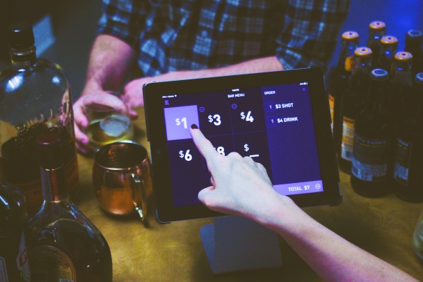 Ordering from a tablet using BarTab