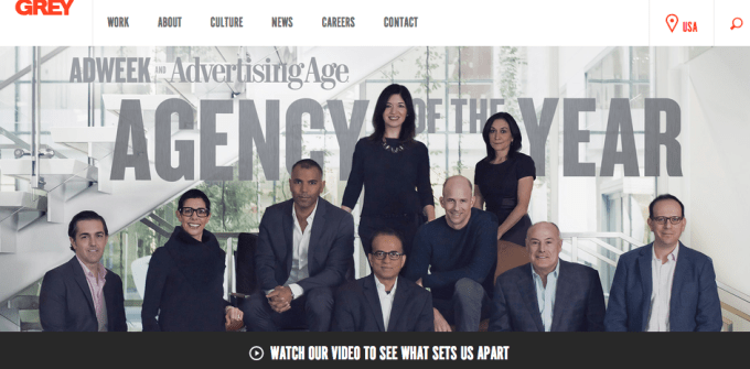 Grey advertising site