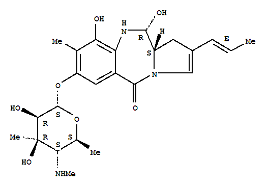 Chemical composition of original sibiromycin compound discovered by Russian scientists in the 1970's.