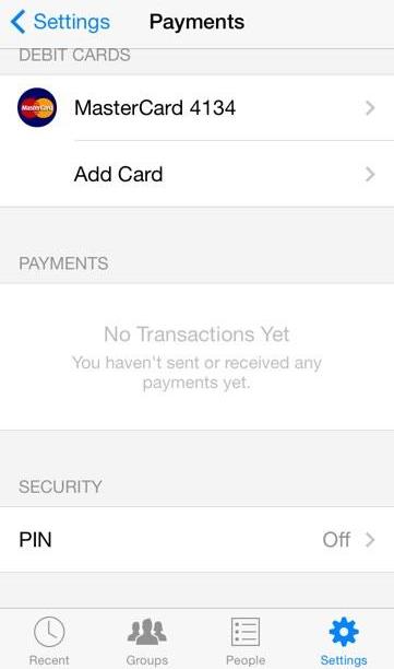 Facebook Payments Settings