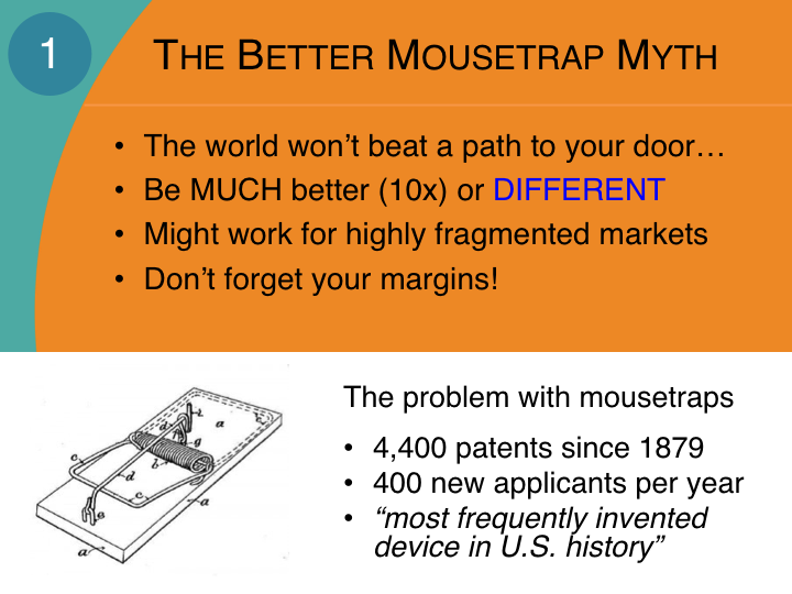 The better mousetrap myth