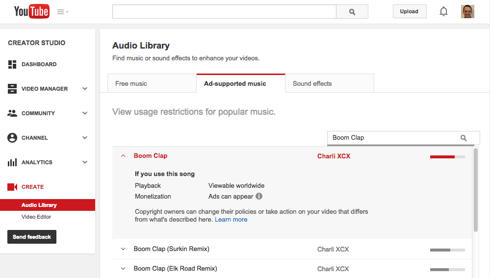 Youtube Now Tells You How Copyrighted Music Will Affect Your Video