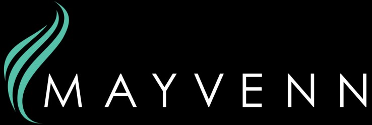 Mayvenn Logo (long white blue)