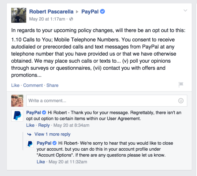 paypal-facebook-no-opt-out-robocalls