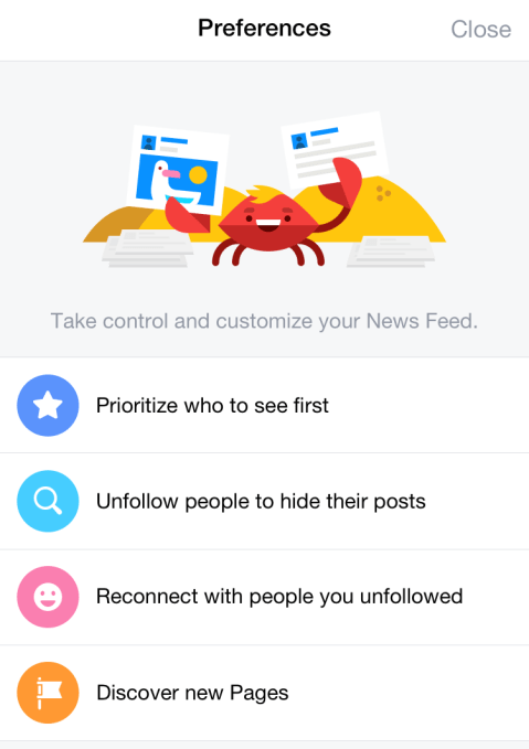 News Feed Preferences