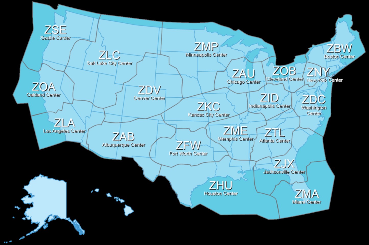 FAA ERAM Center Locations