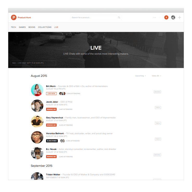 product-hunt-live-schedule