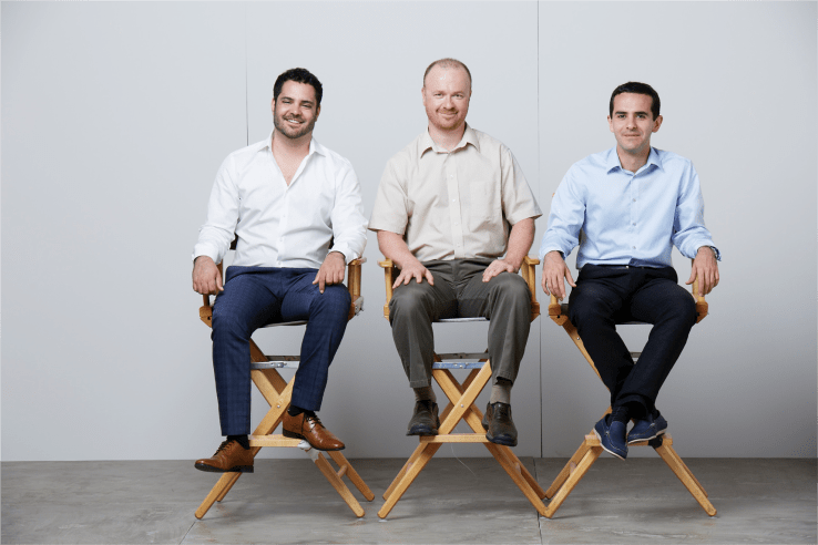 From left to right: Mahni Ghorashi (Co-founder & CMO), Cyril Bouteille (VP of Engineering), Sasan Amini (Co-founder & CEO)