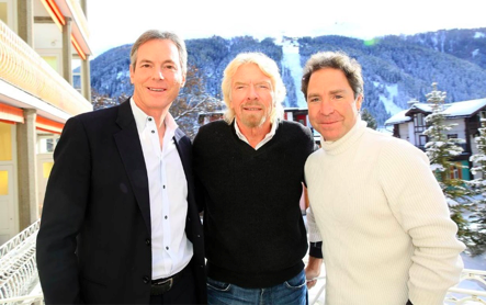 Qualcomm Chairman Dr Paul Jacobs, Sir Richard Branson, and OneWeb’s Greg Wyler