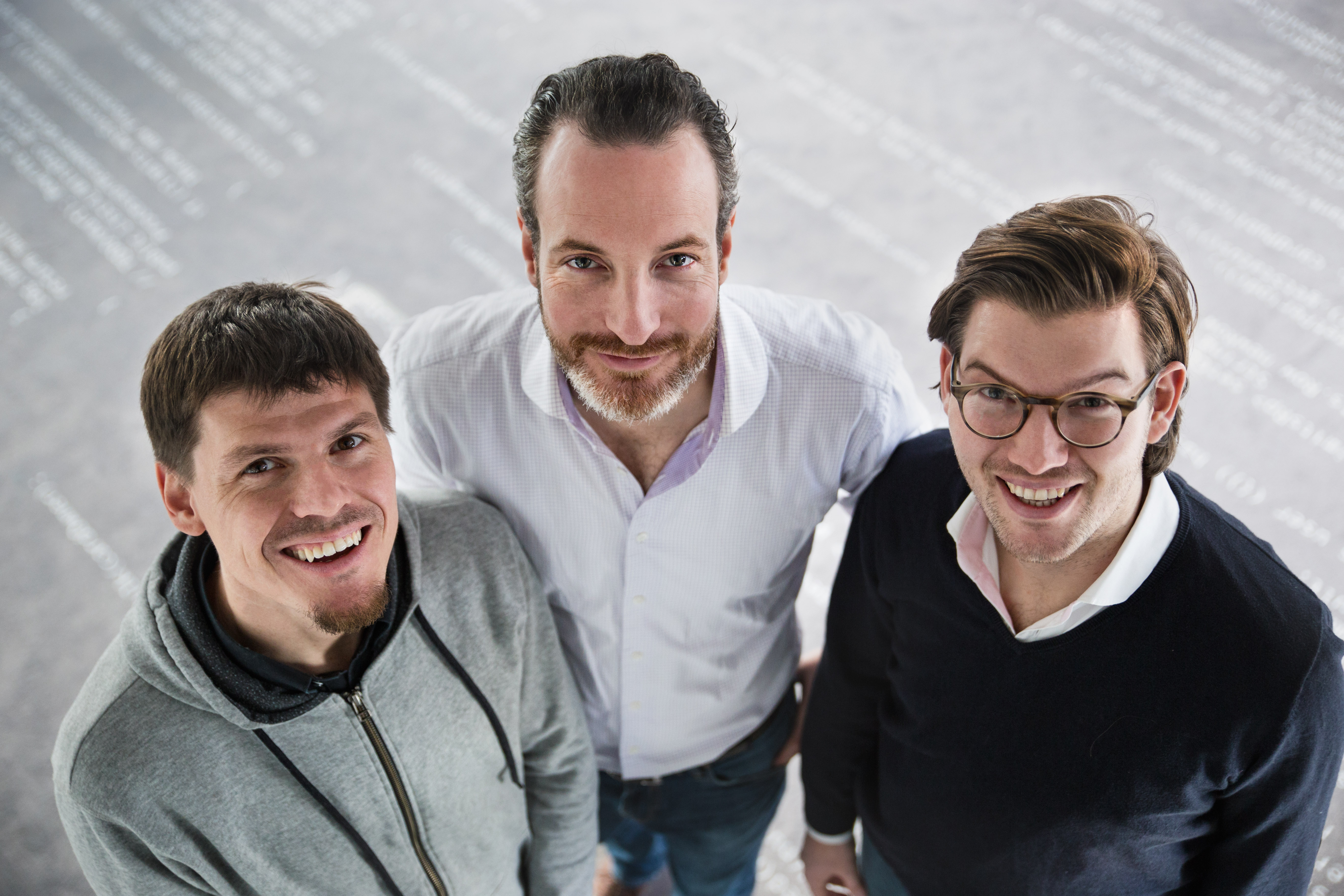 Christian Rebernik, CTO NUMBER26; Maximilian Tayenthal, founder and COO, CFO NUMBER26; Valentin Stalf founder, and CEO NUMBER26 (left to right) number26.eu