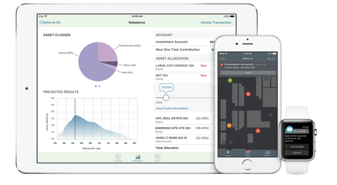 App from IBM-Apple mobile partnership on iPad, iPhone and Apple Watch.