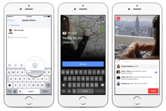 Facebook Live Rollout