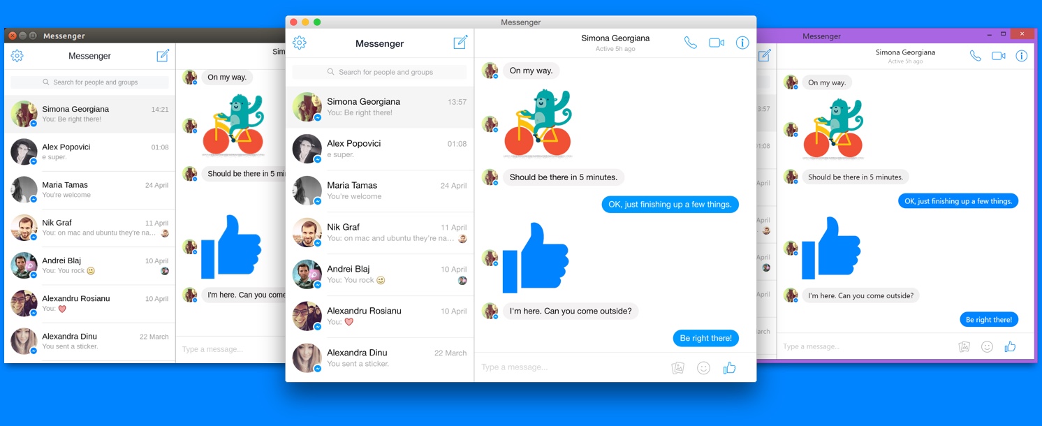 Unofficial Facebook Messenger For Desktop app
