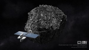 Asteroid mining concept / Image courtesy of Deep Space Industries