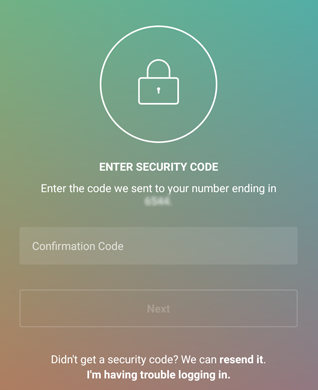 Instagram Two Factor Authentication