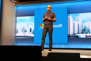 Satya highlighted the new platforms and uses for Windows 10