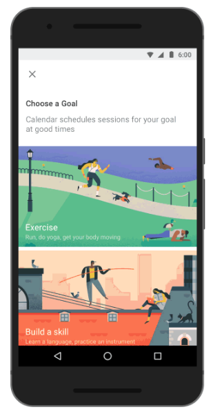 Google Calendar Goals