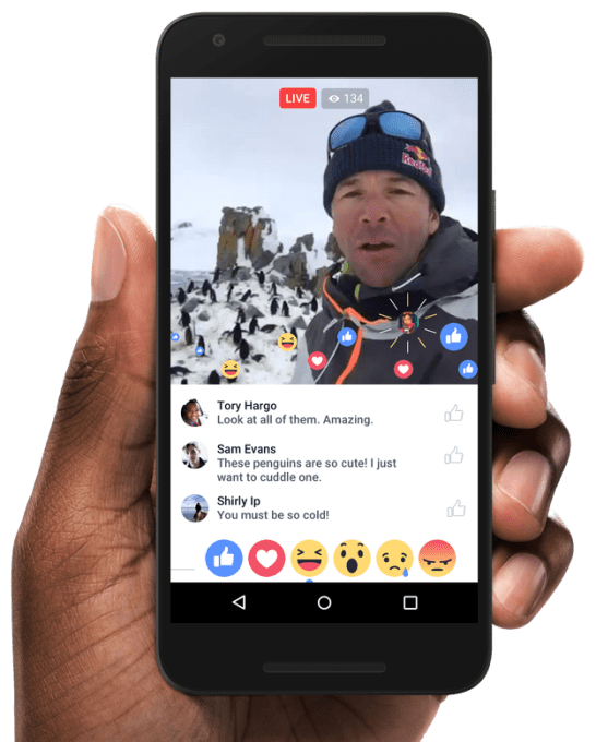 Facebook Live Reactions