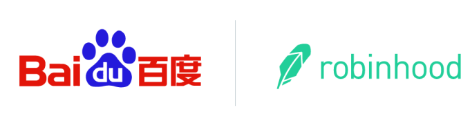 Baidu & Robinhood Logos
