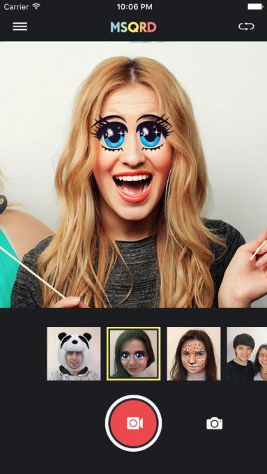 The MSQRD augmented reality selfie filter app Facebook acquired