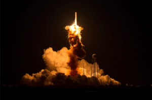 Orbital ATK Antares rocket explosion on October 28th 2014 / Image courtesy of NASA