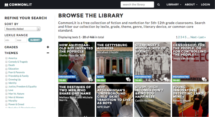 The CommonLit.org digital library. 