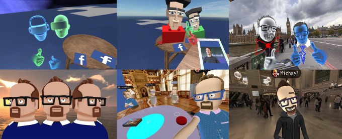 The evolution of Facebook Social VR, from blocky generic characters to life-like custom avatars that can express emotion