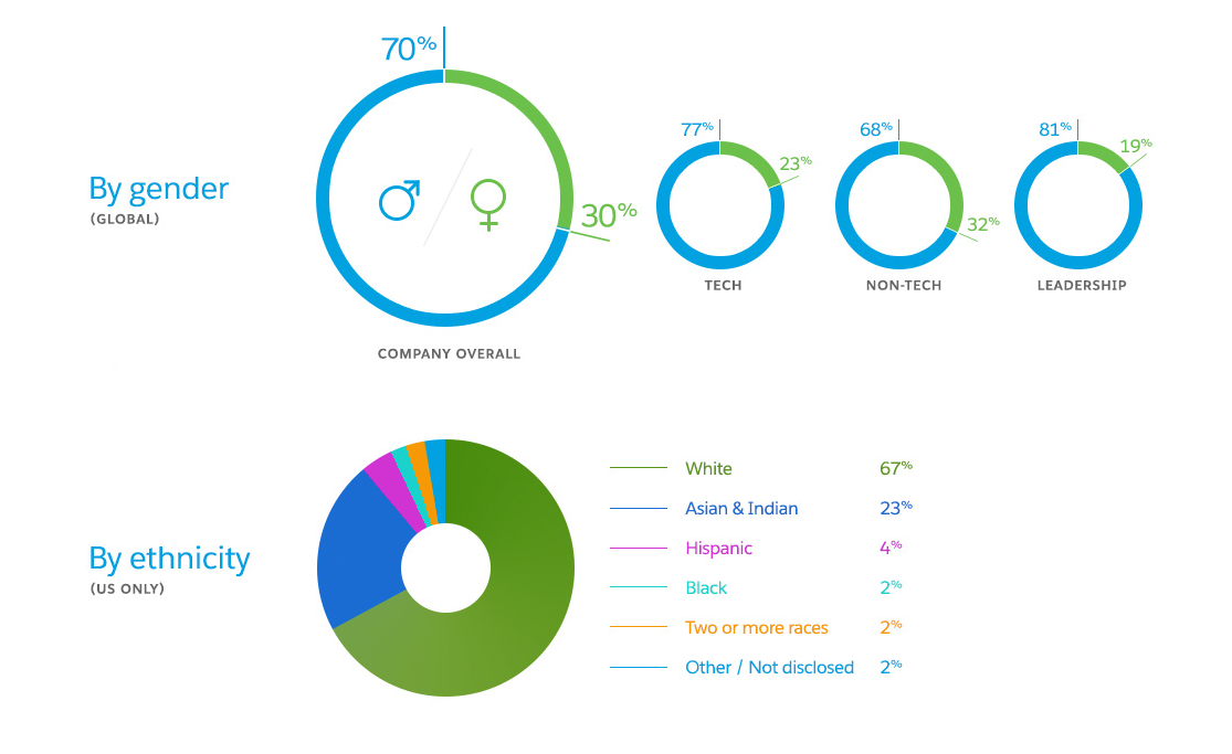 salesforce diversity as of aug 2015